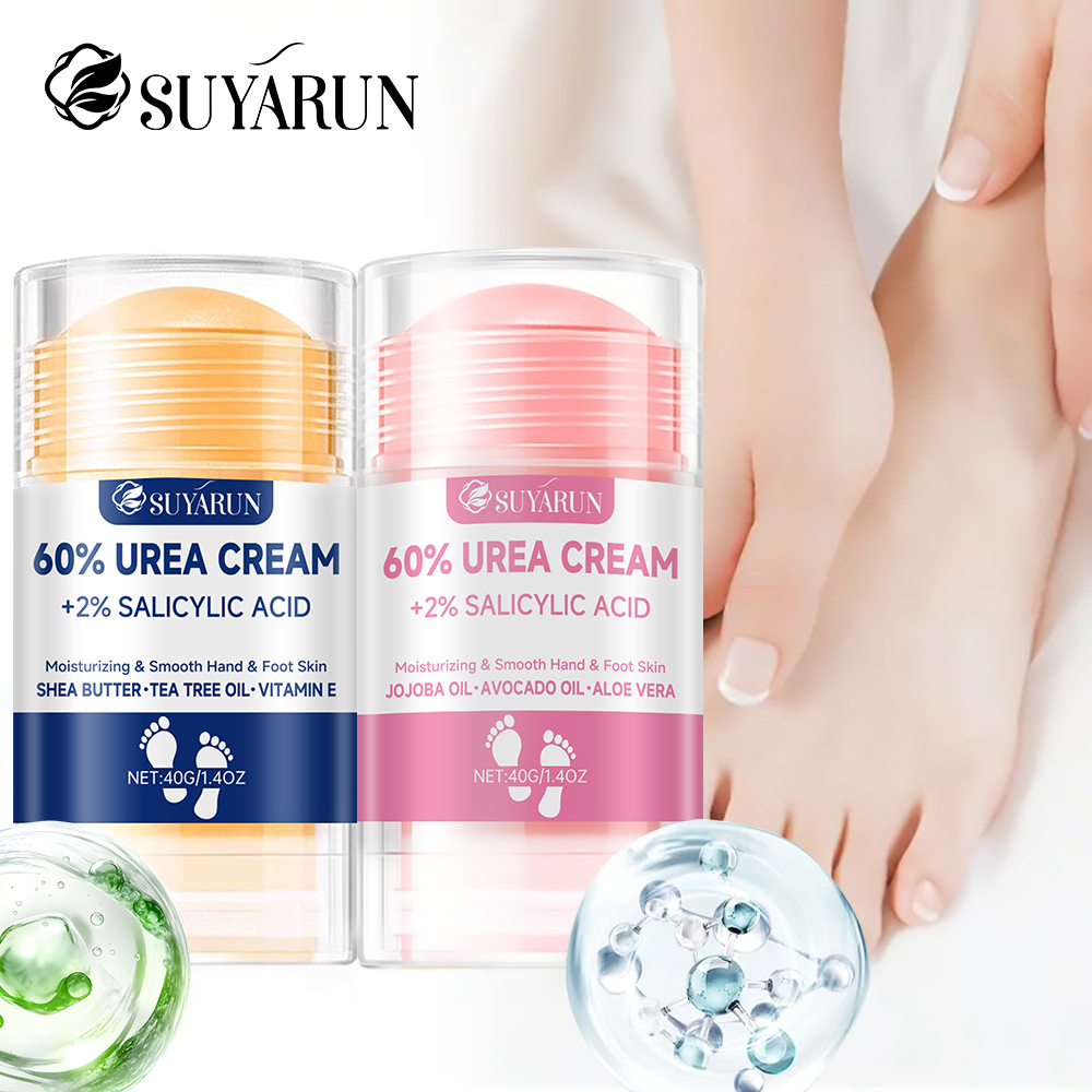 Glycolic Acid Exfoliant - ซูยารัน ครีมบำรุงเท้าแบบแท่ง 60% ยูเรีย - ช่วยเพิ่มความชุ่มชื้นและผลัดเซลล์ผิว,