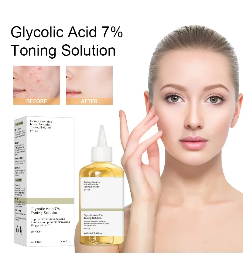 Glycolic Acid Exfoliant - โทนเนอร์กรดไกลโคลิก 7% 240 มล. โลชั่นผลัดเซลล์ผิวหน้า AHA