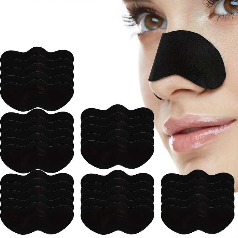 Charcoal Pore Strip - แผ่นลอกสิวเสี้ยนบริเวณจมูก 10/20/50/100 ชิ้น ช่วยทำความสะอาดรูขุมขนอย่างล้ำลึก กระชับรูขุมขน บำรุงผิวหน้า
