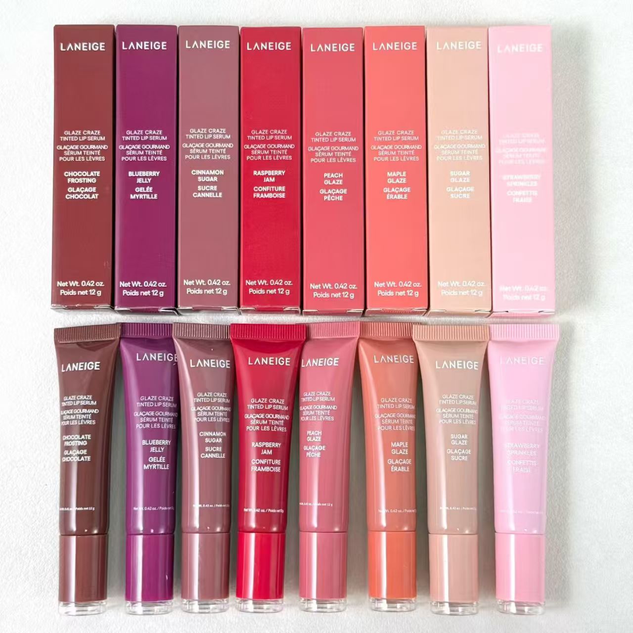 Skincare Laneige - แบรนด์ลาเนจ กลาซ แครซ ทินท์เต็ด โพลีเปปไทด์ ลิปเซรั่ม