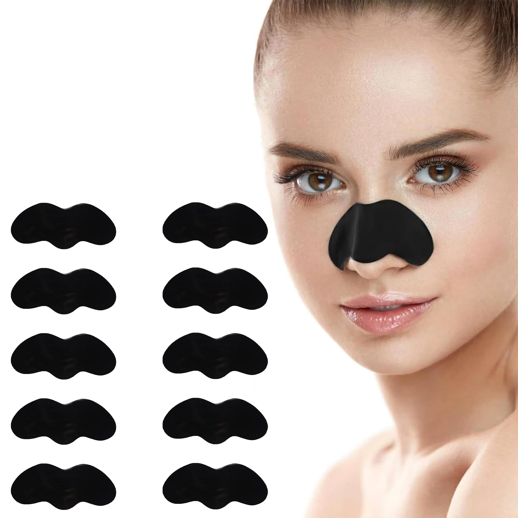 Charcoal Pore Strip - แผ่นลอกสิวเสี้ยนสำหรับทุกเพศ 10/20/50/100 ชิ้น สำหรับรักษาสิวและรอยสิว ช่วยกระชับรูขุมขน บำรุงผิว