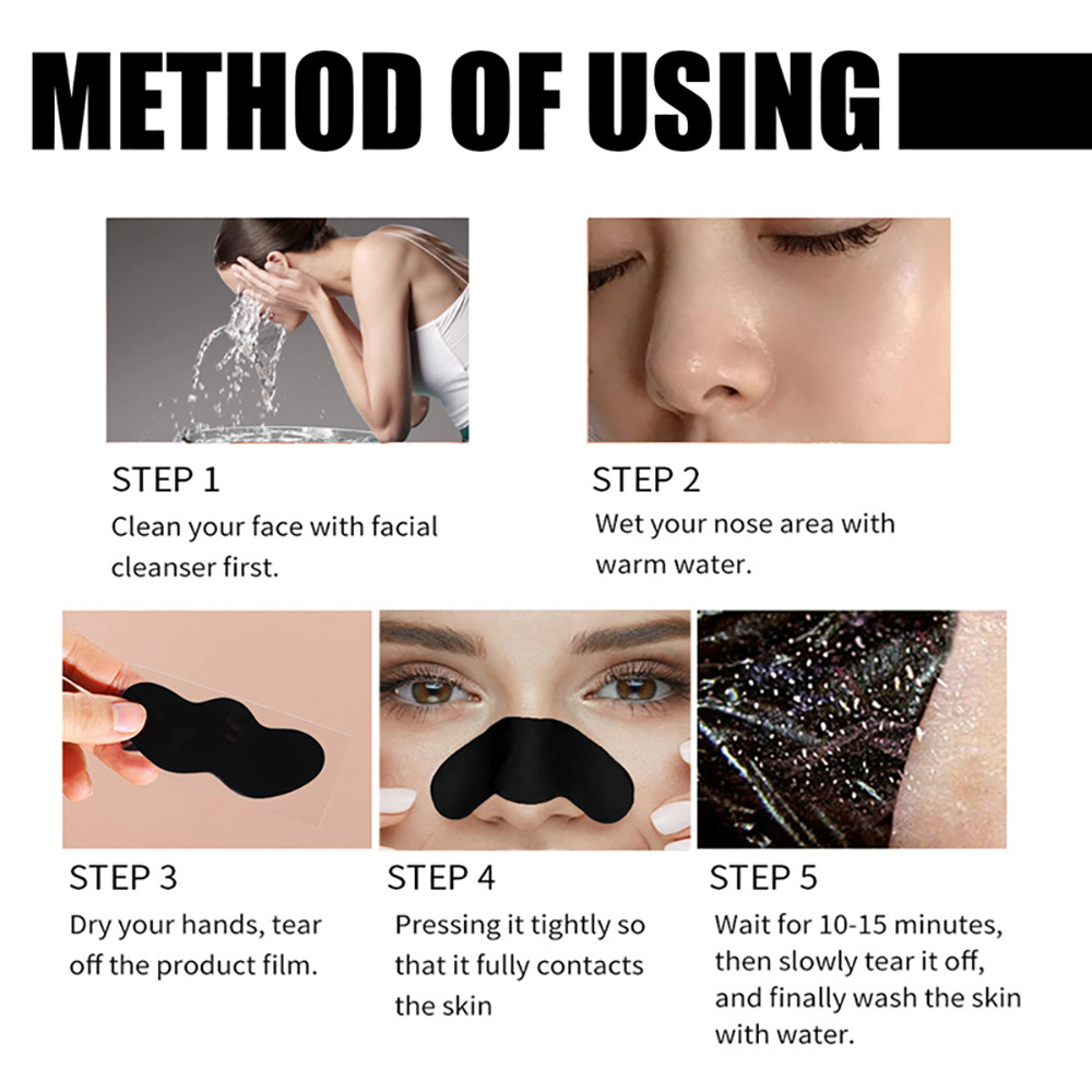 แผ่นลอกสิวเสี้ยนบริเวณจมูก 10/ - Charcoal Pore Strip บทวิจารณ์และราคา