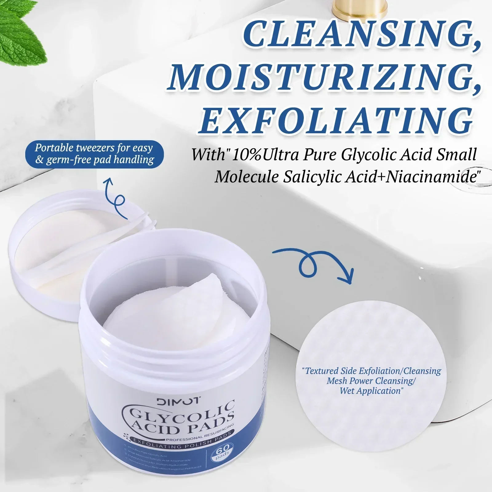 แผ่นกรดไกลโคลิกทำความสะอาดรูขุ - Glycolic Acid Exfoliant บทวิจารณ์และราคา