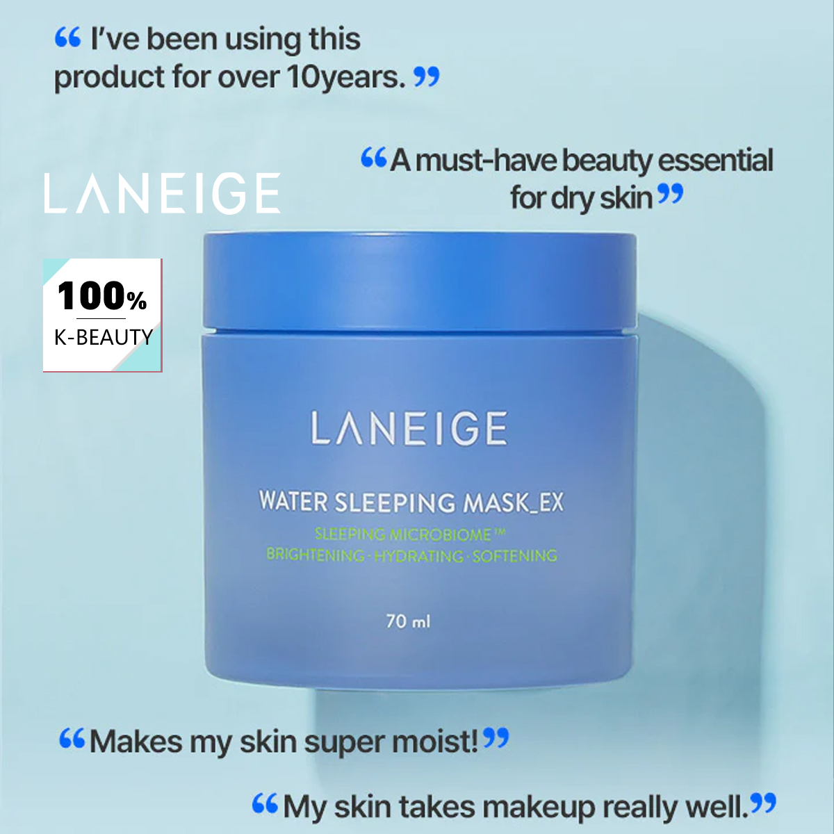LANEIGE วอเตอร์สลีปปิ้งมาส์ก 7 - Skincare Laneige บทวิจารณ์และราคา