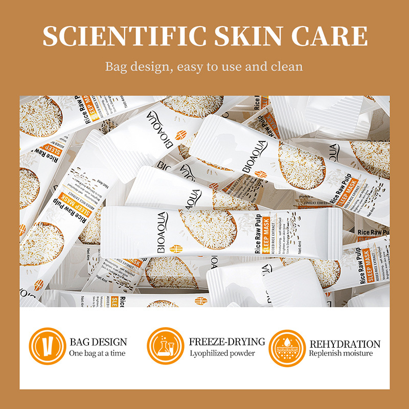 มาส์กหน้าข้าวขาว BIOAQUA บำรุง - Skincare Bioaqua บทวิจารณ์และราคา