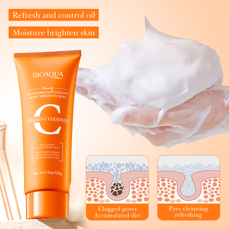 โฟมล้างหน้าไบโออควา วิตามินซี  - Skincare Bioaqua บทวิจารณ์และราคา